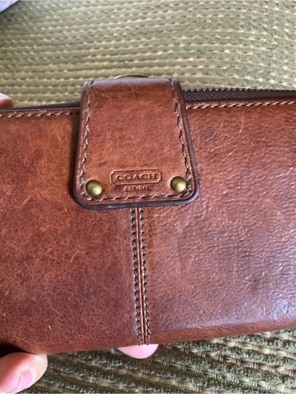 Vintage Coach Lily Legacy Turnlock Wallet Whisky - Picture 16 of 16